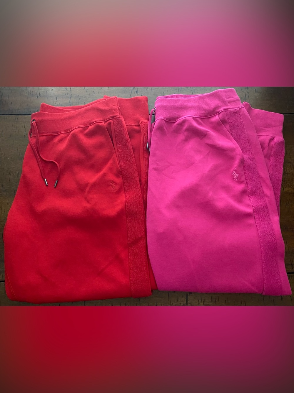 •EUC•Polo Ralph Lauren Women’s French Terry Side Stripe Jogger Sweatpants Bundle
